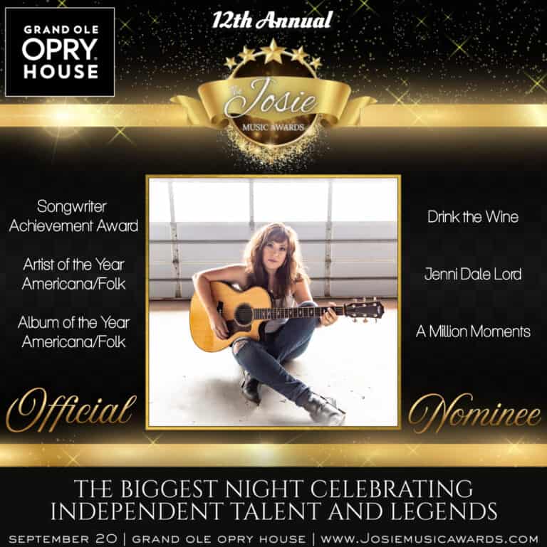 JDL Triple Nomination for Nashville’s Josie Music Awards